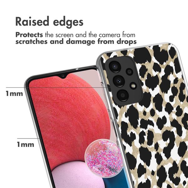 imoshion Design Hülle Samsung Galaxy A13 (4G) - Golden Leopard
