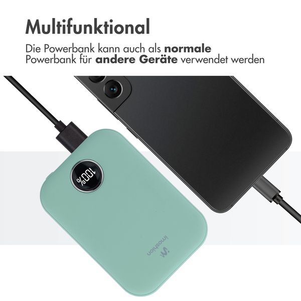 imoshion MagSafe Powerbank 10.000 mAh - Kabellose Powerbank - Salbeigrün
