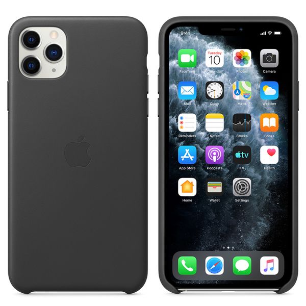 Apple Leder-Case Schwarz für das Apple iPhone 11 Pro Max