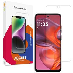 Accezz Gehärtetes Glas Screenprotector für das Motorola Moto G05 / Moto E15