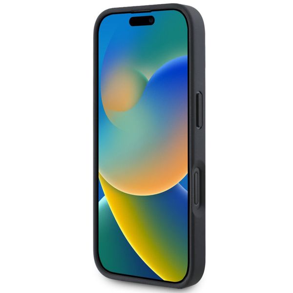 Guess 4G Metal Logo Back Cover MagSafe Apple iPhone 16 - Schwarz