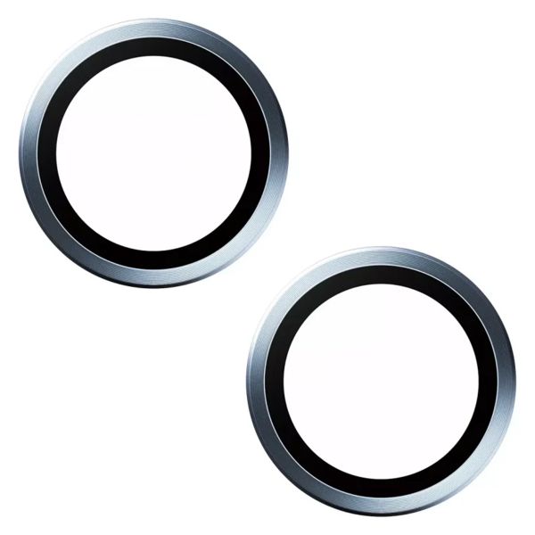 PanzerGlass Kameraprotektor Hoops Optic Rings für das Apple iPhone 15 / 15 Plus - Blue