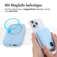 imoshion MagSafe Powerbank 10.000 mAh - Kabellose Powerbank - Himmelblau