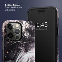 Selencia Vivid Back Cover iPhone 14 Pro Max - Chic Marble Black