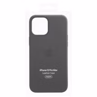 Apple Leder-Case MagSafe für das iPhone 12 Pro Max - Black