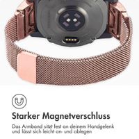 imoshion QuickFit® Milanese Armband -   Garmin 20 mm Anschluss - Größe L/XL - Rose Gold