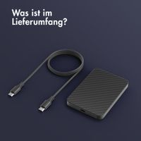 Accezz Kevlar Powerbank 5.000 mAh - MagSafe und Qi2 - Schwarz