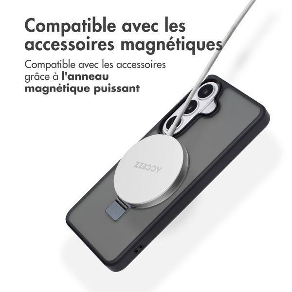 Accezz Ring Stand Backcover mit MagSafe Samsung Galaxy S26 - Schwarz