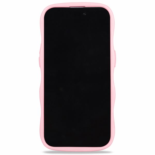 Holdit Wavy Case für das iPhone 14/15 Plus - Pink