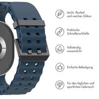 imoshion Ocean Silikonarmband für das  Samsung Galaxy Watch 8 (40/44mm) / Classic (46mm) - Dunkelblau