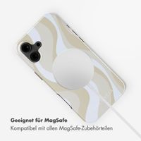 Selencia Vivid Rückabdeckung mit MagSafe Apple iPhone 16 - Desert Waves Beige