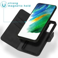 imoshion Entfernbare 2-1 Luxus Klapphülle Samsung Galaxy S21 FE - Schwarz