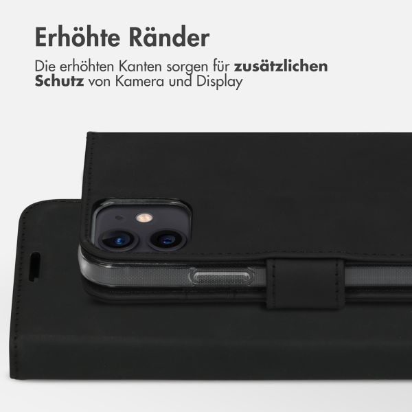 Accezz Wallet TPU Klapphülle Apple iPhone 12 (Pro) - Schwarz