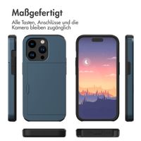 imoshion Backcover mit Kartenfach Apple iPhone 15 Pro - Dunkelblau