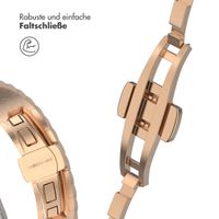 Selencia Drachenarmband aus Stahl für die Apple Watch Series 1 bis 9 / SE (38/40/41 mm) | Series 10 (42 mm) - Roségold