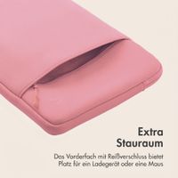imoshion Laptop-Hülle mit Staufach 14 Zoll - Laptop Sleeve - Candy Pink