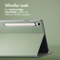 Accezz Classic Klapphülle Samsung Galaxy Tab S9 11.0 Zoll / Tab S10 FE / S9 FE 10.9 Zoll - Grün