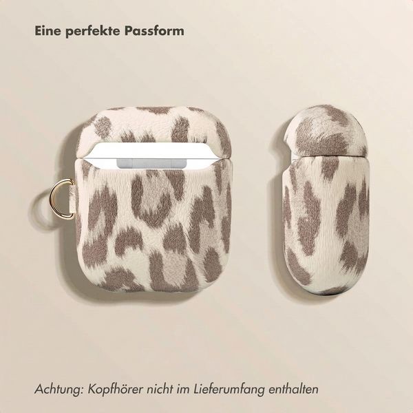 Selencia Sabi Hülle Panthermuster  Apple Airpods 1 / 2 - Soft Ivory