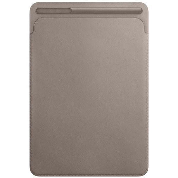 Apple Leather Sleeve für iPad 9 (2021) 10.2 Zoll / 8 (2020) 10.2 Zoll / 7 (2019) 10.2 Zoll / Pro 10.5 (2017) / Air 3 (2019) - Taupe