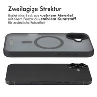 Accezz Rugged Frosted Back Cover mit MagSafe Apple iPhone 16 Plus - Schwarz
