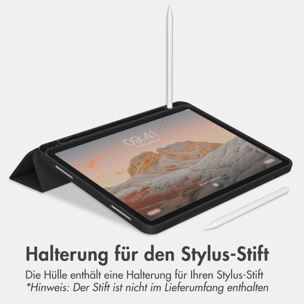 Accezz Smarte Klapphülle aus Silikon Apple iPad Air 13 Zoll (2025) M3 / (2024) M2 - Schwarz