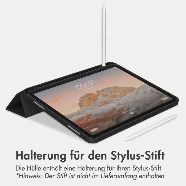 Accezz Smarte Klapphülle aus Silikon iPad Air 13 Zoll (2024) M2 - Schwarz