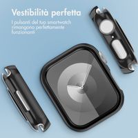 imoshion Full Cover glänzendes Hard Case Apple Watch 7 / 8 / 9 - 41 mm - Schwarz