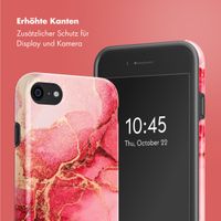 Selencia Vivid Tough Back Cover für das iPhone SE (2022 / 2020) / 8 / 7 - Rosy Marble