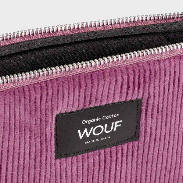 Wouf Cord Laptop Hülle 13-14 Zoll - Laptop Sleeve - Mauve