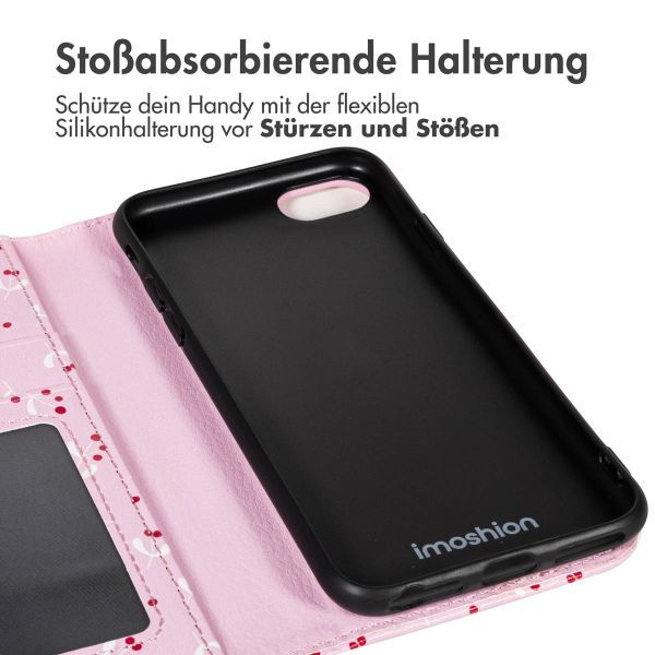 imoshion Design Klapphülle Apple iPhone SE (2022 / 2020) / 8 / 7 / 6(s) - Blush Berries