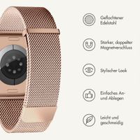 imoshion Mailändische Magnetarmband für Apple Watch | 38/40/41/42 mm - Rose Gold