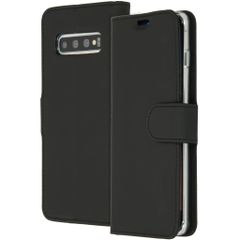Accezz Wallet TPU Klapphülle Samsung Galaxy S10 - Schwarz