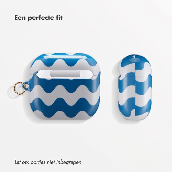 Selencia Vivid Case  Apple Airpods 4 - Wave Vibes Classic Blue