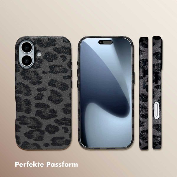 Selencia Sabi Backcover Leopardenmuster mit MagSafe Apple iPhone 17 - Midnight Black