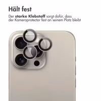imoshion 2er-Pack Objektivschutz für Kamera für das Apple iPhone 15 Pro / 15 Pro Max - Natural Titanium