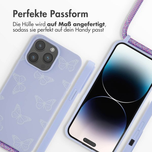 imoshion SilikonHülle design mit Band Apple iPhone 14 Pro Max - Butterfly