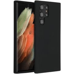 Accezz Liquid Silikoncase Samsung Galaxy S22 Ultra - Schwarz