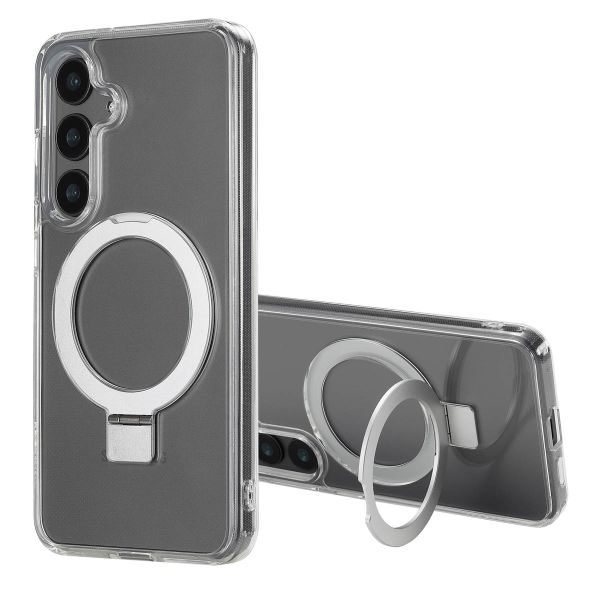 Accezz Ring Stand Backcover mit MagSafe für das Samsung Galaxy S24 - Transparent