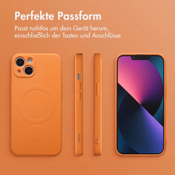 imoshion Color Back Cover mit MagSafe Apple iPhone 13 - Neon Orange