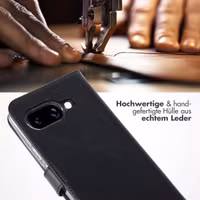 Selencia Echtleder Klapphülle Google Pixel 9A - Schwarz
