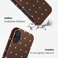 Selencia Vivid Back Cover Apple iPhone 17 - Happy Dots Chocolate