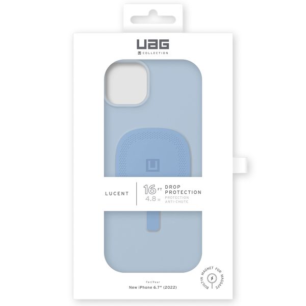 UAG Lucent 2.0 Backcover MagSafe für das iPhone 14 Plus - Cerulean