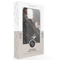 Selencia Aurora Fashion Back Case für das Apple iPhone 14 - ﻿Strapazierfähige Hülle - 100 % recycelt - Schwarzer Marmor