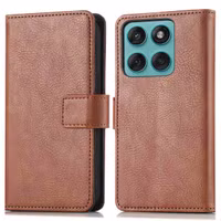 imoshion Luxuriöse Klapphülle Motorola Edge 60 Pro - Braun