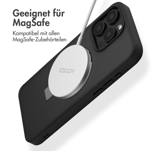 Accezz Ring Stand Backcover mit MagSafe Apple iPhone 15 Pro Max - Schwarz