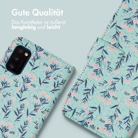 imoshion Design Klapphülle Samsung Galaxy A41 - Blue Flowers