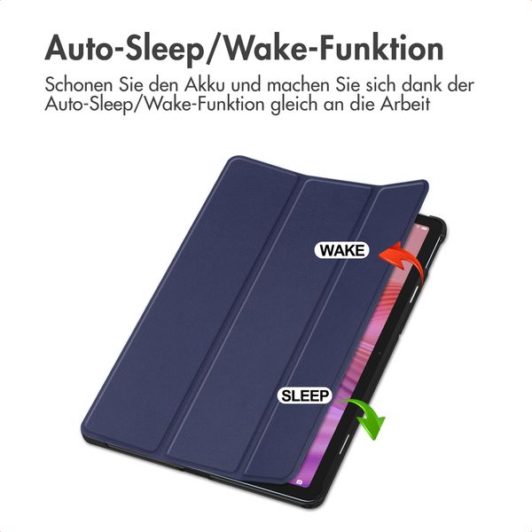 imoshion Trifold Klapphülle Lenovo Tab (2025) - Dunkelblau