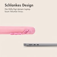 imoshion Laptop-Hülle mit Staufach 14 Zoll - Laptop Sleeve - Candy Pink