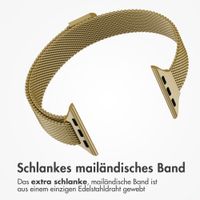 imoshion Mailandisches schlankes Armband für Apple Watch Series 1 - 9 / SE (38/40/41 mm) | Series 10 / 11 (42 mm) - Gold