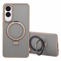 Accezz Ring Stand Backcover mit MagSafe Samsung Galaxy S25 Edge - Braun